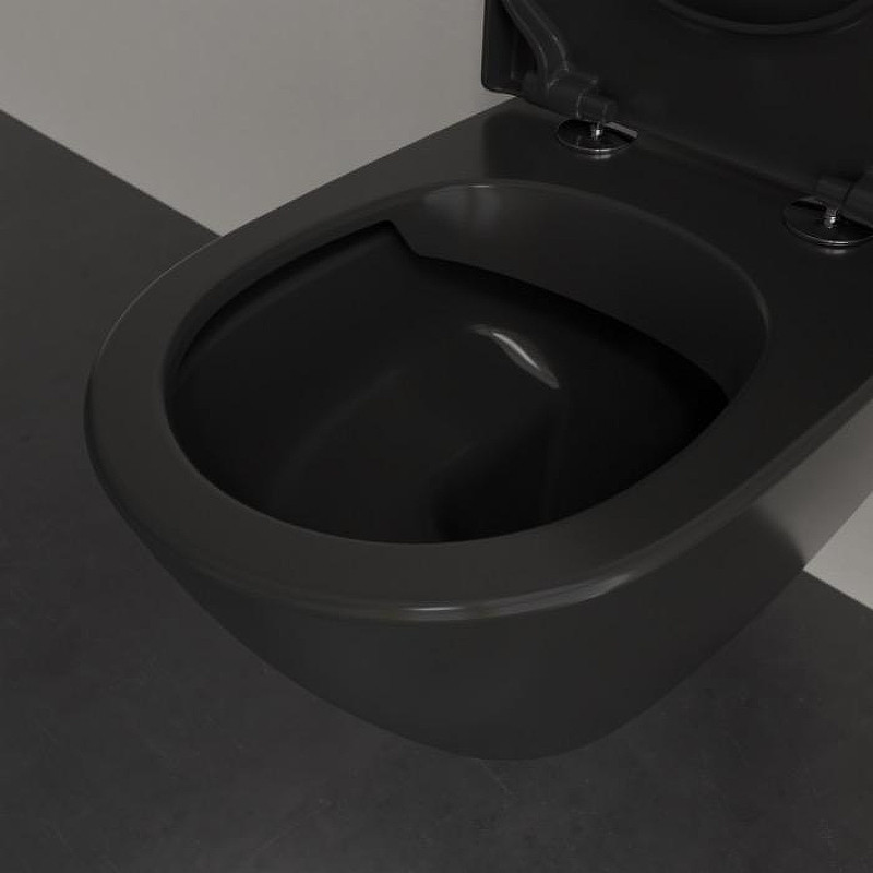 Унитаз Villeroy&Boch Subway 2.0 5614R0R7 подвесной цвет Pure Black без сиденья
