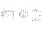Комплект унитаза с инсталляцией Abber Bequem AC1131TC-AC0105-AC0120 цвет Белый с сиденьем Микролифт