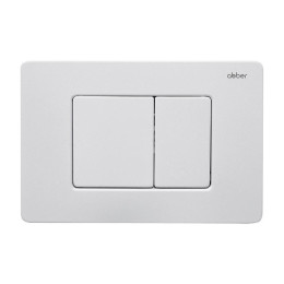 Комплект унитаза Abber Rechteck AC1201-AC0105-AC0120MW с сиденьем Микролифт и клавишей смыва цвет Белая матовая
