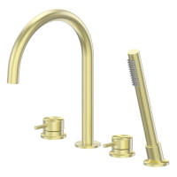 Смеситель на борт ванны Abber Wasser Kreis 316 AF8113BG цвет Золото брашированное