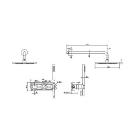 Душевая система Abber Wasser Kreis 316 AF8118BG цвет Золото брашированное