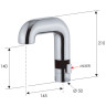 Смеситель для раковины Remer Sensor SE14
