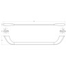 Полотенцедержатель Cezares Liner LINER-TH-60-GM