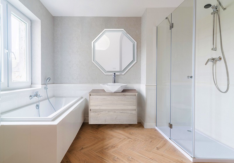 Зеркало BelBagno 80 SPC-OTT-800-800-LED-TCH-WARM с подсветкой с подогревом
