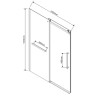 Душевая дверь Vincea Como Soft 140 VDS-1CS140CLB