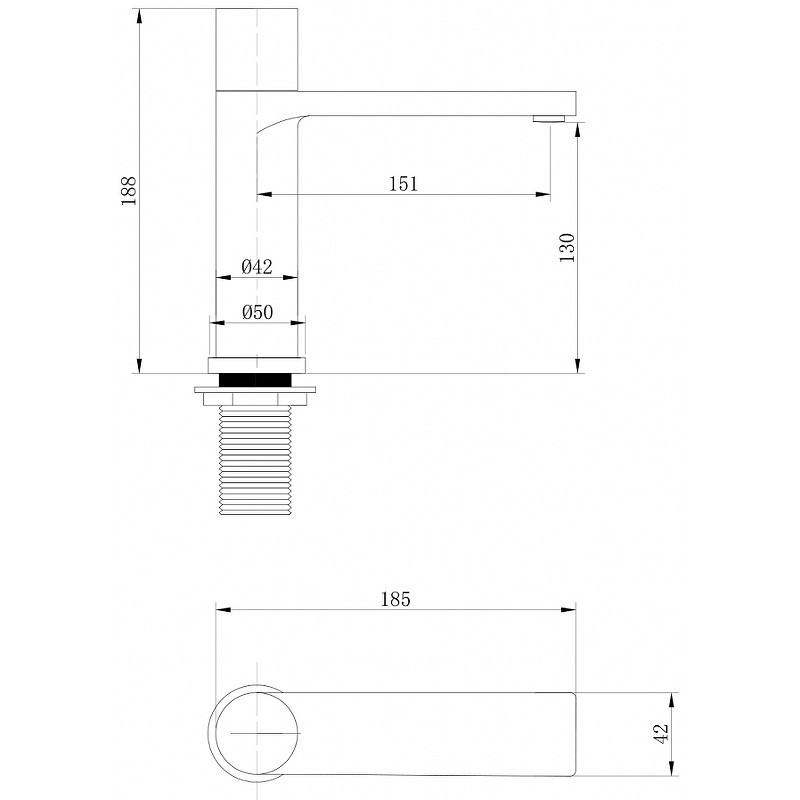 Смеситель для раковины Abber Rund AF8710