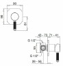 Смеситель для душа Cezares Olimp DIM2-L OLIMP-DIM2-03/24-L