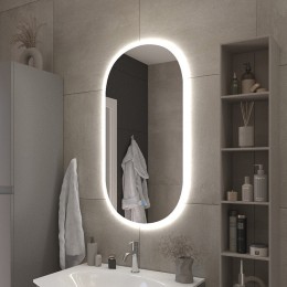 Зеркало Cezares Ellisse 50 CZR-SPC-ELS-500-950-RGB-TCH с подсветкой