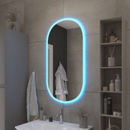 Зеркало Cezares Ellisse 50 CZR-SPC-ELS-500-950-RGB-TCH с подсветкой