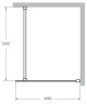 Душевая перегородка Cezares Liberta 105 LIBERTA-L-1-105-120-C-NERO