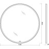 Зеркало BelBagno 100 SPC-RNG-1000-LED-TCH-WARM с подсветкой с подогревом