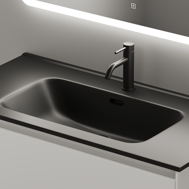 Тумба под раковину Sancos Cento 90 CN90W подвесная Белый глянец