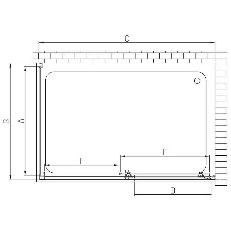 Душевой уголок Vincea Alpha 110x90 VSR-3AL9011CLB