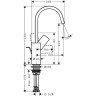 Смеситель для раковины Hansgrohe Vivenis 75030670 черный матовый