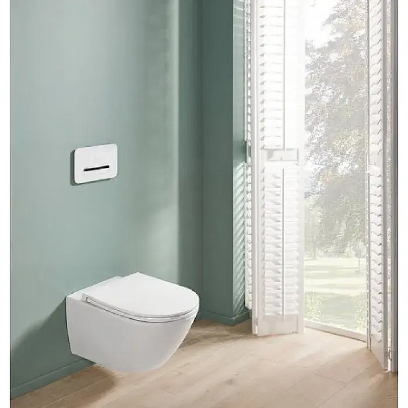 Унитаз Villeroy&Boch Subway 3.0 4670T901 подвесной цвет Белый с сиденьем Микролифт