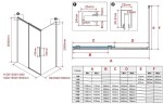 Душевой уголок Vincea Stella 140х80 VSR-1ST8014CLB