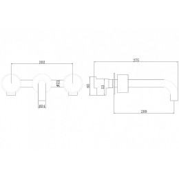 Смеситель для раковины Abber Wasser Kreis AF81122 Хром