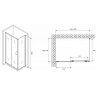 Душевой уголок Abber Schwarzer Diamant 120x70 AG301205-S705 профиль Хром стекло прозрачное