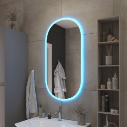 Зеркало Cezares Ellisse 55 CZR-SPC-ELS-550-1050-RGB-TCH с подсветкой
