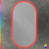Зеркало Cezares Ellisse 55 CZR-SPC-ELS-550-1050-RGB-TCH с подсветкой