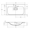 Раковина BelBagno 80 BB800/450-LV-MR-FT