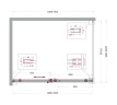 Душевой уголок BelBagno Soft Close-2 130x100 SOFT_CLOSE-2-AH-1-130/100-C-GM