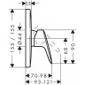 Смеситель для душа Hansgrohe Logis 71605000 Хром