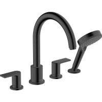 Смеситель на борт ванны Hansgrohe Vernis Shape 71459670 черный матовый