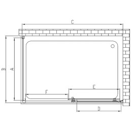 Душевой уголок Vincea Alpha 110x90 VSR-3AL9011CLG