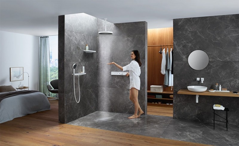 Верхний душ Hansgrohe Rainfinity 26231700 белый матовый