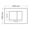 Комплект унитаза с инсталляцией Abber Bequem AC1132TC-AC0105-AC0120MB цвет Белый с сиденьем Микролифт