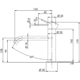 Смеситель для раковины Remer X-Style X12A