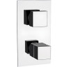 Смеситель для душа Remer Qubica Thermo QT92KB с термостатом