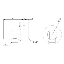 Шланговое подключение Remer 337MVO