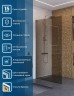 Душевая перегородка BelBagno Uno 100 UNO-L-1-TB-100-BR-Cr