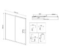 Душевая дверь Vincea City 130 VDS-5CT130CLGM