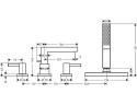 Смеситель на борт ванны Hansgrohe Finoris 76444700