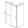 Душевой уголок Vincea Slim Soft 100x100 VSR-1SS1010CL