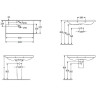Раковина Villeroy&Boch Avento 100 4156A501 Альпийский белый
