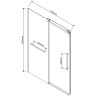 Душевая дверь Vincea Como Soft 110 VDS-1CS110CLGM