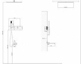 Душевая система Abber Daheim AF8254NG с термостатом Никель