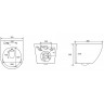 Унитаз Abber Bequem AC1101MBG подвесной Темно-зеленый матовый с сиденьем Микролифт