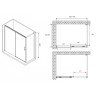 Душевой уголок Abber Komfort 140x90 AG93140-S92 профиль Хром стекло прозрачное