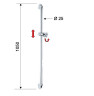 Душевая штанга Remer 319F цвет Хром
