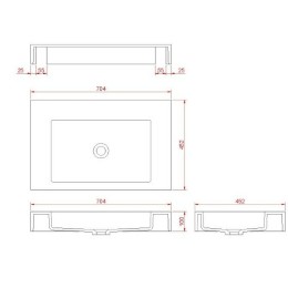 Раковина Boheme Armadi Art Flat 70 888-70