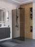 Душевая перегородка BelBagno Uno 100 UNO-L-1-TB-100-BR-GM