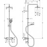 Душевая система Hansgrohe Vernis Shape Showerpipe 230 1jet EcoSmart 26097670 с термостатом