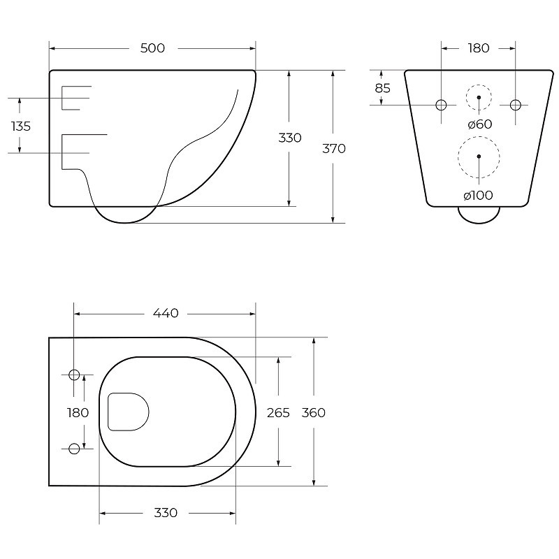 Унитаз BelBagno Sfera-Tor BB046CH-TOR подвесной