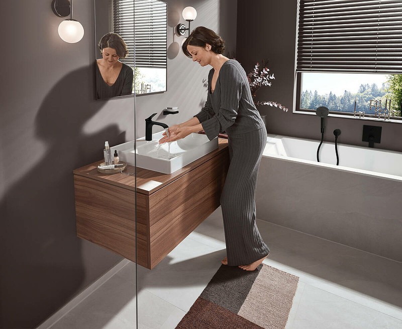 Мыльница Hansgrohe AddStoris 41746670 черный матовый