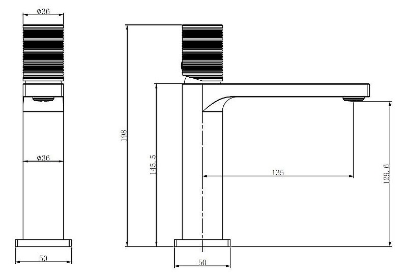 Смеситель для раковины Vincea Domus VBF-5DM01BG